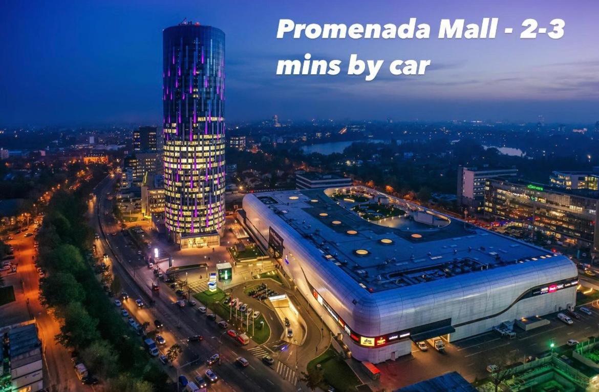 Cozy Apartment With Self Check-In Near Promenada Mall And Verdi Park บูคาเรสต์ ภายนอก รูปภาพ